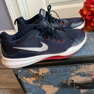 NIKE navy/red/white athletic shoes ~Size 11